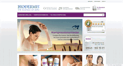 Desktop Screenshot of biodermis-shop.com