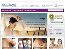 Tablet Screenshot of biodermis-shop.com
